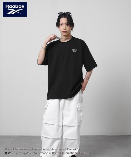 ZIP FIVE(ジップファイブ)の「【REEBOK】 バックロゴ ワッペン Tシャツ / 半袖 / ワンポイント 刺繍(Tシャツ/カットソー・メンズ・ブラック/グレイッシュベージュ/サックスブルー/グリーン・MEDIUM/LARGE/X-LARGE)」の12枚目の写真