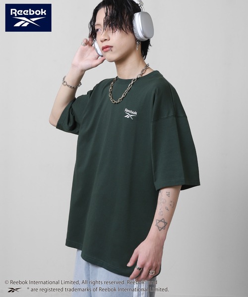 ZIP FIVE(ジップファイブ)の「【REEBOK】 バックロゴ ワッペン Tシャツ / 半袖 / ワンポイント 刺繍(Tシャツ/カットソー・メンズ・ブラック/グレイッシュベージュ/サックスブルー/グリーン・MEDIUM/LARGE/X-LARGE)」の18枚目の写真