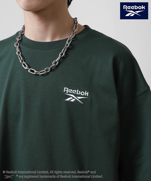 ZIP FIVE(ジップファイブ)の「【REEBOK】 バックロゴ ワッペン Tシャツ / 半袖 / ワンポイント 刺繍(Tシャツ/カットソー・メンズ・ブラック/グレイッシュベージュ/サックスブルー/グリーン・MEDIUM/LARGE/X-LARGE)」の17枚目の写真