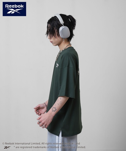 ZIP FIVE(ジップファイブ)の「【REEBOK】 バックロゴ ワッペン Tシャツ / 半袖 / ワンポイント 刺繍(Tシャツ/カットソー・メンズ・ブラック/グレイッシュベージュ/サックスブルー/グリーン・MEDIUM/LARGE/X-LARGE)」の19枚目の写真