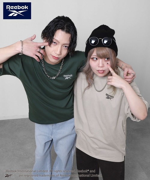 ZIP FIVE(ジップファイブ)の「【REEBOK】 バックロゴ ワッペン Tシャツ / 半袖 / ワンポイント 刺繍(Tシャツ/カットソー・メンズ・ブラック/グレイッシュベージュ/サックスブルー/グリーン・MEDIUM/LARGE/X-LARGE)」の15枚目の写真