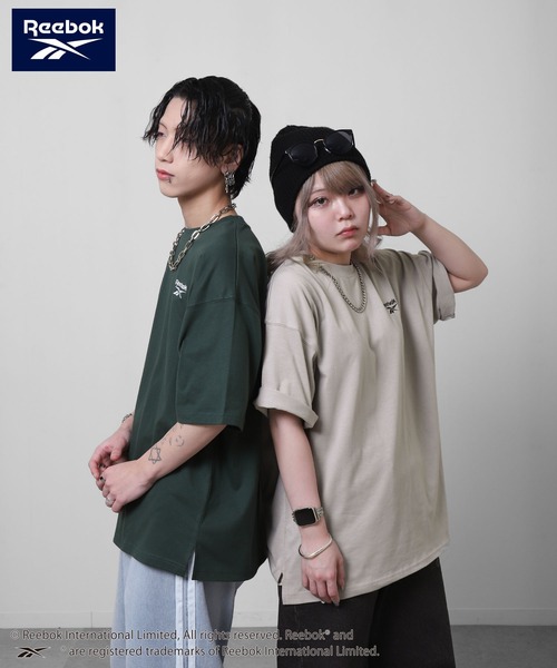 ZIP FIVE(ジップファイブ)の「【REEBOK】 バックロゴ ワッペン Tシャツ / 半袖 / ワンポイント 刺繍(Tシャツ/カットソー・メンズ・ブラック/グレイッシュベージュ/サックスブルー/グリーン・MEDIUM/LARGE/X-LARGE)」の16枚目の写真