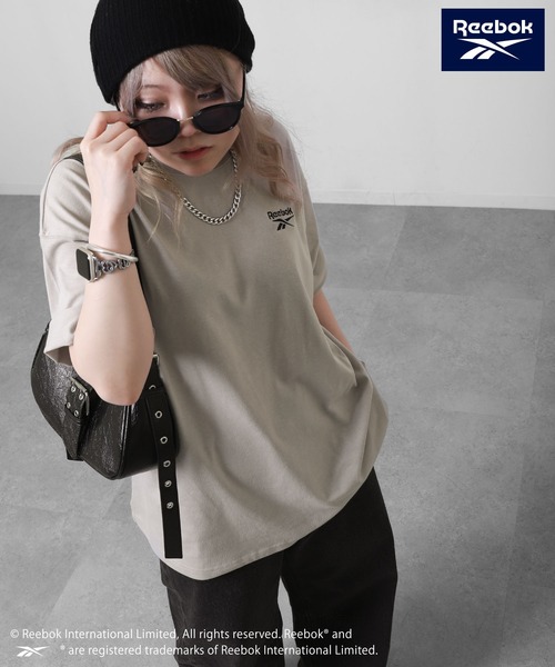 ZIP FIVE(ジップファイブ)の「【REEBOK】 バックロゴ ワッペン Tシャツ / 半袖 / ワンポイント 刺繍(Tシャツ/カットソー・メンズ・ブラック/グレイッシュベージュ/サックスブルー/グリーン・MEDIUM/LARGE/X-LARGE)」の13枚目の写真