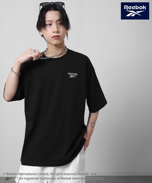 ZIP FIVE(ジップファイブ)の「【REEBOK】 バックロゴ ワッペン Tシャツ / 半袖 / ワンポイント 刺繍(Tシャツ/カットソー・メンズ・ブラック/グレイッシュベージュ/サックスブルー/グリーン・MEDIUM/LARGE/X-LARGE)」の8枚目の写真