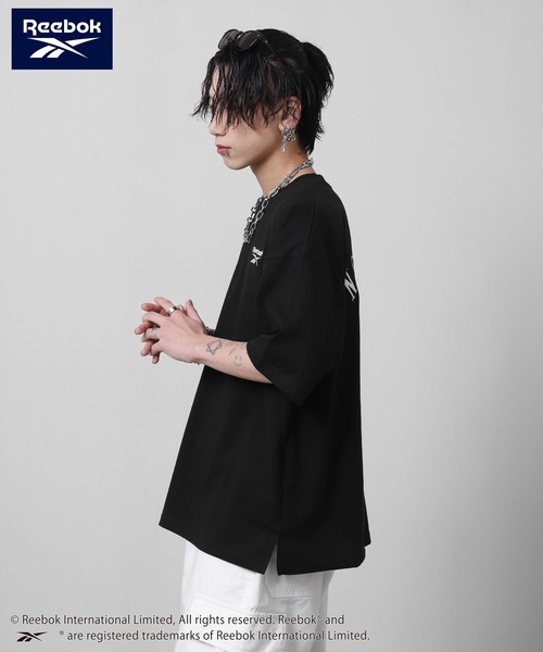 ZIP FIVE(ジップファイブ)の「【REEBOK】 バックロゴ ワッペン Tシャツ / 半袖 / ワンポイント 刺繍(Tシャツ/カットソー・メンズ・ブラック/グレイッシュベージュ/サックスブルー/グリーン・MEDIUM/LARGE/X-LARGE)」の10枚目の写真