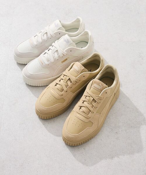 PUMA(プーマ)の「■PUMA キャリーナストレートSD(スニーカー・レディース・グレー/ベージュ・23.5cm/24.5cm)」の3枚目の写真