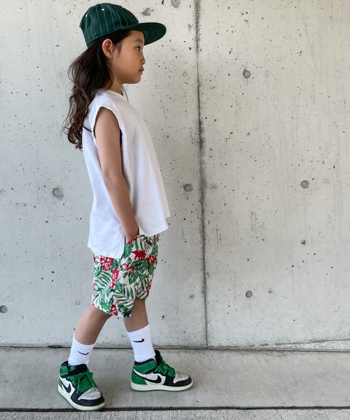 Naughty Company（ナウテーカンパニー）の「ボタニカル柄ハーフパンツ（その他パンツ・キッズ・ブルー/ホワイト・90/100/110/120/130）」の8枚目の写真