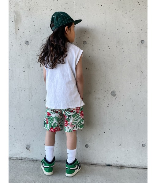 Naughty Company（ナウテーカンパニー）の「ボタニカル柄ハーフパンツ（その他パンツ・キッズ・ブルー/ホワイト・90/100/110/120/130）」の6枚目の写真