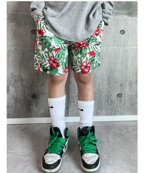 Naughty Company（ナウテーカンパニー）の「ボタニカル柄ハーフパンツ（その他パンツ・キッズ・ブルー/ホワイト・90/100/110/120/130）」の16枚目の写真