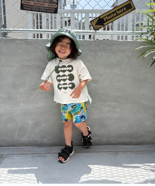 Naughty Company（ナウテーカンパニー）の「ボタニカル柄ハーフパンツ（その他パンツ・キッズ・ブルー/ホワイト・90/100/110/120/130）」の10枚目の写真