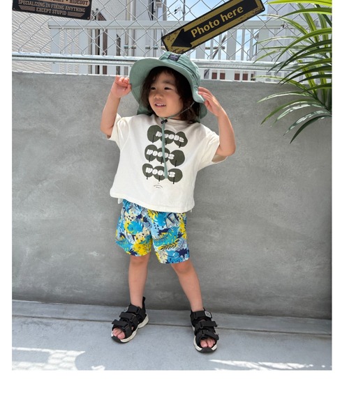 Naughty Company（ナウテーカンパニー）の「ボタニカル柄ハーフパンツ（その他パンツ・キッズ・ブルー/ホワイト・90/100/110/120/130）」の11枚目の写真