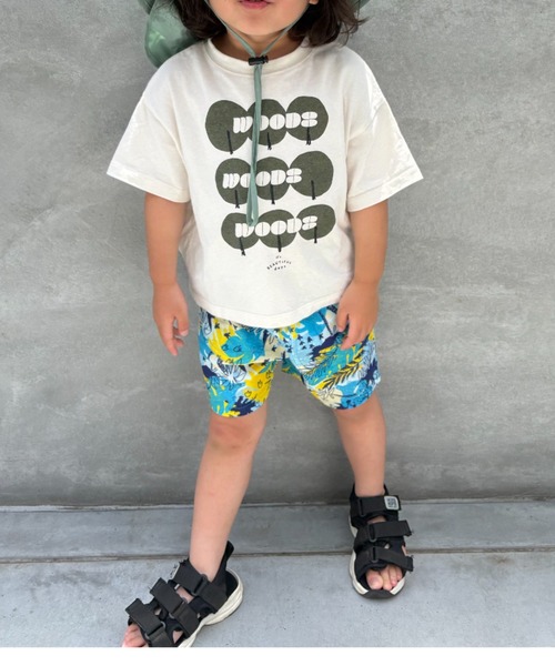 Naughty Company（ナウテーカンパニー）の「ボタニカル柄ハーフパンツ（その他パンツ・キッズ・ブルー/ホワイト・90/100/110/120/130）」の12枚目の写真