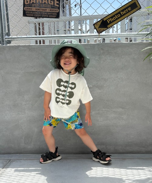 Naughty Company（ナウテーカンパニー）の「ボタニカル柄ハーフパンツ（その他パンツ・キッズ・ブルー/ホワイト・90/100/110/120/130）」の15枚目の写真