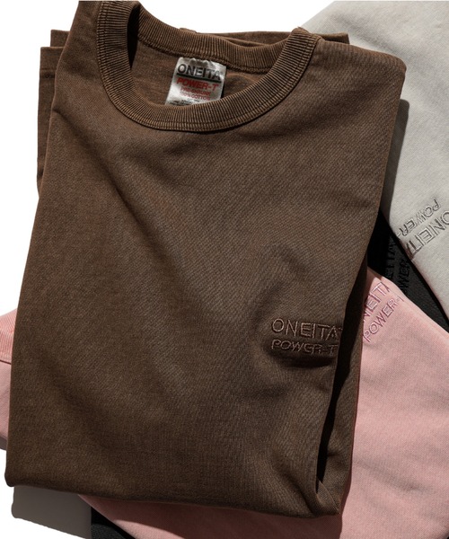 BEAMS T（ビームスティー）の「ONEITA / Pigment Dye T-shirt 25SS（Tシャツ/カットソー・レディース・シルバー/ブラック/ブラウン/ピンク・S/M/L/XL）」の3枚目の写真