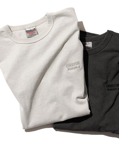BEAMS T（ビームスティー）の「ONEITA / Pigment Dye T-shirt 25SS（Tシャツ/カットソー・レディース・シルバー/ブラック/ブラウン/ピンク・S/M/L/XL）」の4枚目の写真