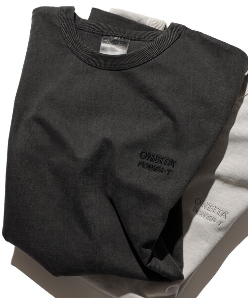 BEAMS T（ビームスティー）の「ONEITA / Pigment Dye T-shirt 25SS（Tシャツ/カットソー・レディース・シルバー/ブラック/ブラウン/ピンク・S/M/L/XL）」の2枚目の写真
