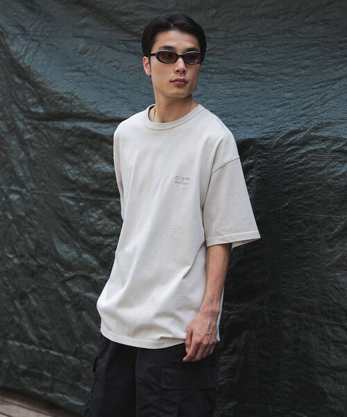 BEAMS T（ビームスティー）の「ONEITA / Pigment Dye T-shirt 25SS（Tシャツ/カットソー・レディース・シルバー/ブラック/ブラウン/ピンク・S/M/L/XL）」の5枚目の写真