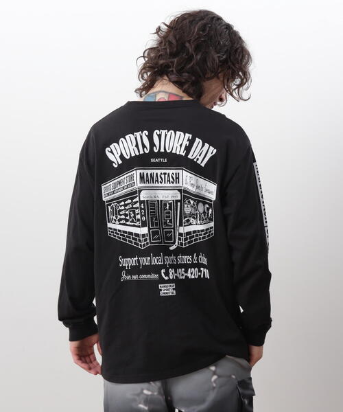 MANASTASH（マナスタッシュ）の「MANASTASH/マナスタッシュ/CiTee L/S TEE SSD /シティ ロンT（Tシャツ/カットソー・メンズ・ホワイト/ブラック/その他10・XL/L/M/S）」の5枚目の写真