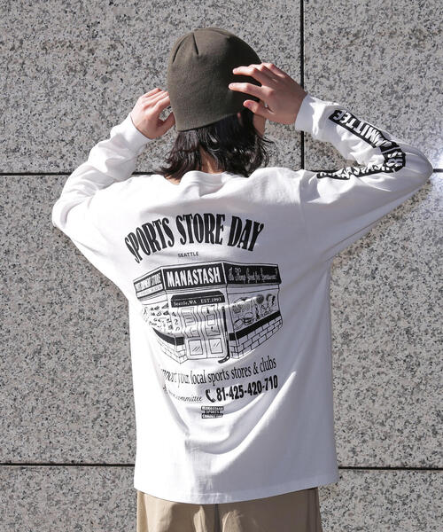 MANASTASH（マナスタッシュ）の「MANASTASH/マナスタッシュ/CiTee L/S TEE SSD /シティ ロンT（Tシャツ/カットソー・メンズ・ホワイト/ブラック/その他10・XL/L/M/S）」の10枚目の写真