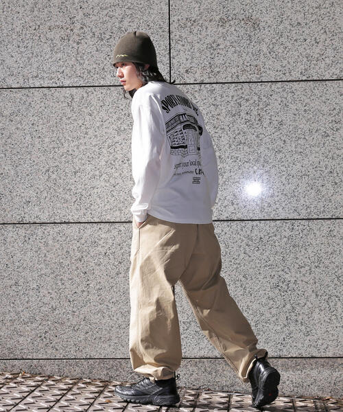 MANASTASH（マナスタッシュ）の「MANASTASH/マナスタッシュ/CiTee L/S TEE SSD /シティ ロンT（Tシャツ/カットソー・メンズ・ホワイト/ブラック/その他10・XL/L/M/S）」の13枚目の写真