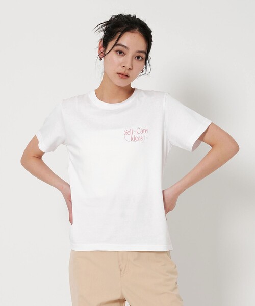 WAVE UNION（ウェーブユニオン）の「【別注】＜WAVE UNION＞プリント Tシャツ（Tシャツ/カットソー・レディース・ダークグレー/ベージュ/ホワイト・FREE）」の19枚目の写真