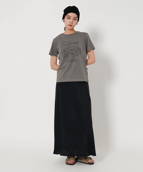 WAVE UNION（ウェーブユニオン）の「【別注】＜WAVE UNION＞プリント Tシャツ（Tシャツ/カットソー・レディース・ダークグレー/ベージュ/ホワイト・FREE）」の16枚目の写真