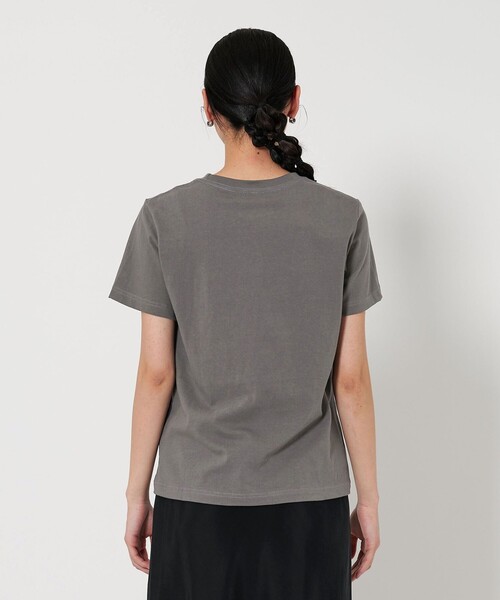 WAVE UNION（ウェーブユニオン）の「【別注】＜WAVE UNION＞プリント Tシャツ（Tシャツ/カットソー・レディース・ダークグレー/ベージュ/ホワイト・FREE）」の4枚目の写真