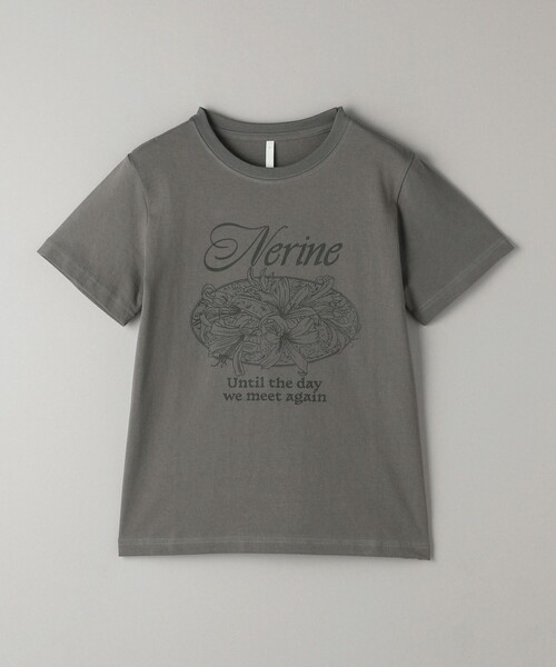 WAVE UNION（ウェーブユニオン）の「【別注】＜WAVE UNION＞プリント Tシャツ（Tシャツ/カットソー・レディース・ダークグレー/ベージュ/ホワイト・FREE）」の5枚目の写真