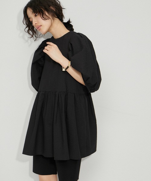 ADAM ET ROPE'（アダムエロペ）の「【WEB限定】・【新色追加】２WAYバルーンスリーブチュニック（シャツ/ブラウス・レディース・ホワイト/ホワイト系その他/ブラック/ブラック系その他2/ブルー系その他4・FREE）」の21枚目の写真