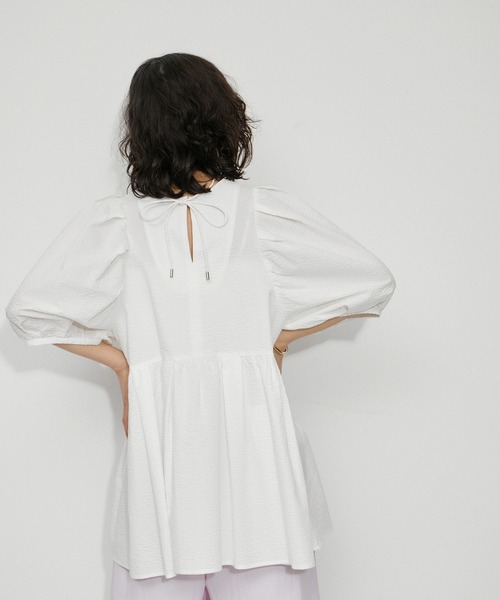 WEB限定】・【新色追加】2WAYバルーンスリーブチュニック