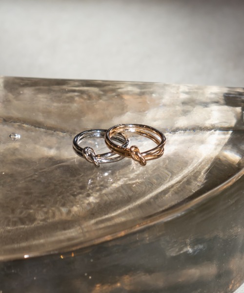 CLETTE(クレット)の「デュオノットリング(リング・レディース・ゴールド/シルバー・22号/18号)」の4枚目の写真