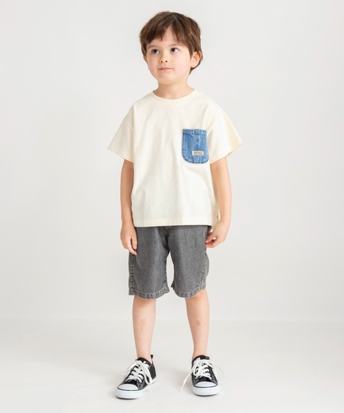 BRANSHES(ブランシェス)の「【接触冷感】アイスデニムパンツ(デニムパンツ・キッズ・ブルー/グレー/ネイビー・100/110/90/80/120/130/150/140)」の17枚目の写真