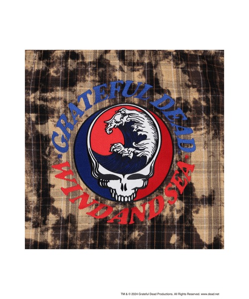 WIND AND SEA（ウィンダンシー）の「Greatfl Dead x WDS Dameged Heavy Plaid Shirt（シャツ/ブラウス・メンズ・グリーン/ブラウン/ブラック・S/M/L/XL）」の7枚目の写真