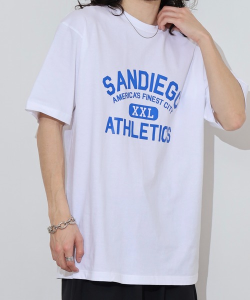 spiritoso(スピリトーゾ)の「spiritoso カレッジプリントTシャツ(SANDIEGO)(Tシャツ/カットソー・メンズ・ホワイト系その他/チャコール/ネイビー/ホワイト系その他2・L/M)」の16枚目の写真