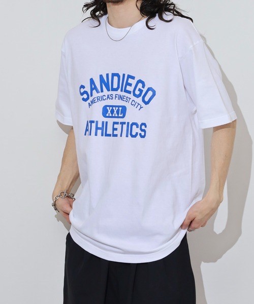 spiritoso(スピリトーゾ)の「spiritoso カレッジプリントTシャツ(SANDIEGO)(Tシャツ/カットソー・メンズ・ホワイト系その他/チャコール/ネイビー/ホワイト系その他2・L/M)」の17枚目の写真