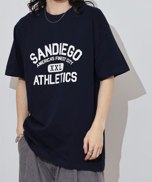 spiritoso(スピリトーゾ)の「spiritoso カレッジプリントTシャツ(SANDIEGO)(Tシャツ/カットソー・メンズ・ホワイト系その他/チャコール/ネイビー/ホワイト系その他2・L/M)」の6枚目の写真