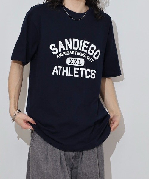 spiritoso(スピリトーゾ)の「spiritoso カレッジプリントTシャツ(SANDIEGO)(Tシャツ/カットソー・メンズ・ホワイト系その他/チャコール/ネイビー/ホワイト系その他2・L/M)」の7枚目の写真