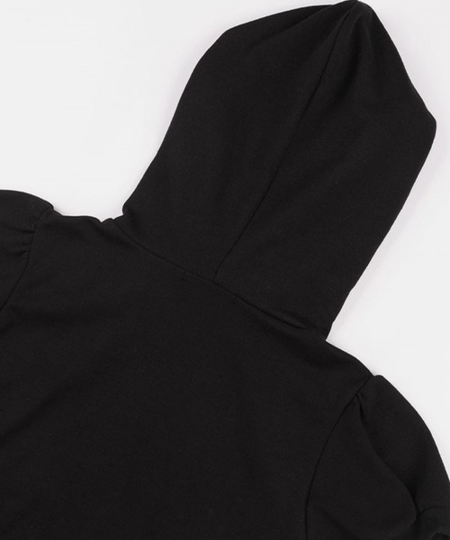 FANCY CLUB（ファンシークラブ）の「FANCY CLUB／パフスカーフフーディ（Tシャツ/カットソー・レディース・ブラック/ライトグレー・FREE）」の20枚目の写真