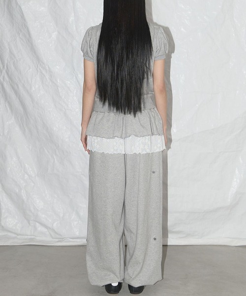 FANCY CLUB（ファンシークラブ）の「FANCY CLUB／パフスカーフフーディ（Tシャツ/カットソー・レディース・ブラック/ライトグレー・FREE）」の5枚目の写真