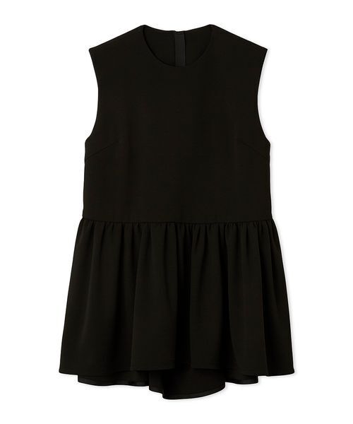 Mila Owen（ミラオーウェン）の「後あきテールヘムペプラムカットソーブラウス（Tシャツ/カットソー・レディース・アイボリー/ブラック/ライム・0/1）」の17枚目の写真