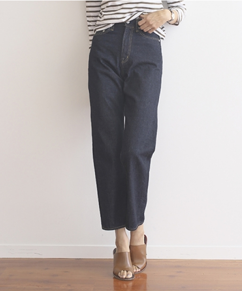 SEA（シー）の「VINTAGE 801H ハイライズストレートオリジナルセルヴィッチデニムパンツ（デニムパンツ・レディース・ライトブルー/ブルー/ワンウォッシュ/ノンウォッシュ・24/26/25）」の4枚目の写真