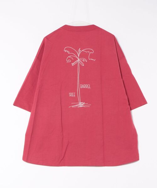 Sunny Smith(サニースミス)の「【SUNNY SMITH】Heavy Smith Palms Emb SS Tee(Tシャツ/カットソー・メンズ・レッド・FREE)」の4枚目の写真