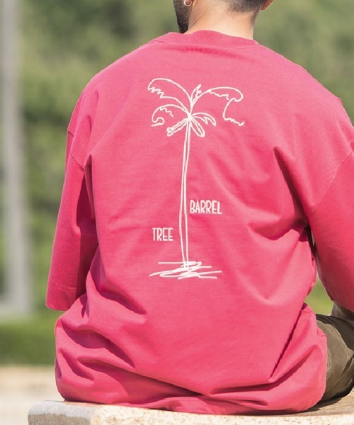 Sunny Smith(サニースミス)の「【SUNNY SMITH】Heavy Smith Palms Emb SS Tee(Tシャツ/カットソー・メンズ・レッド・FREE)」の3枚目の写真