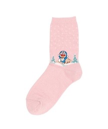 NAIGAI（ナイガイ）の「ドラえもん キッズ 日本製 ワンポイント刺繍 雪柄 クルー丈 カジュアルソックス 04137103（ソックス/靴下）」