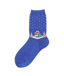 NAIGAI（ナイガイ）の「ドラえもん キッズ 日本製 ワンポイント刺繍 雪柄 クルー丈 カジュアルソックス 04137103（ソックス/靴下）」