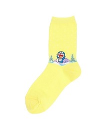 NAIGAI（ナイガイ）の「ドラえもん キッズ 日本製 ワンポイント刺繍 雪柄 クルー丈 カジュアルソックス 04137103（ソックス/靴下）」