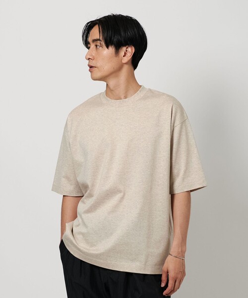 BEAUTY&YOUTH UNITED ARROWS（ビューティーアンドユースユナイテッドアローズ）の「カラー メランジ クルーネック Tシャツ（Tシャツ/カットソー・メンズ・ダークグレー/ライトブルー/ベージュ・S/XL/L/M）」の4枚目の写真