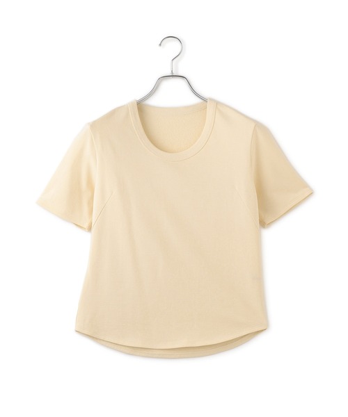 ADAM ET ROPE'(アダムエロペ)の「【EMOELLE】UネックTEE(Tシャツ/カットソー・レディース・ベージュ/ホワイト・FREE)」の19枚目の写真
