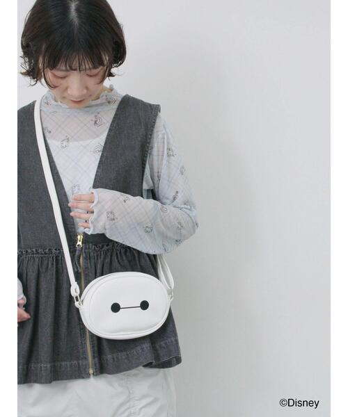 Samansa Mos2 blue（サマンサモスモスブルー）の「【Disney】ベイマックス/刺繍ポシェット（ハンドバッグ・レディース・オフホワイト・F）」の2枚目の写真