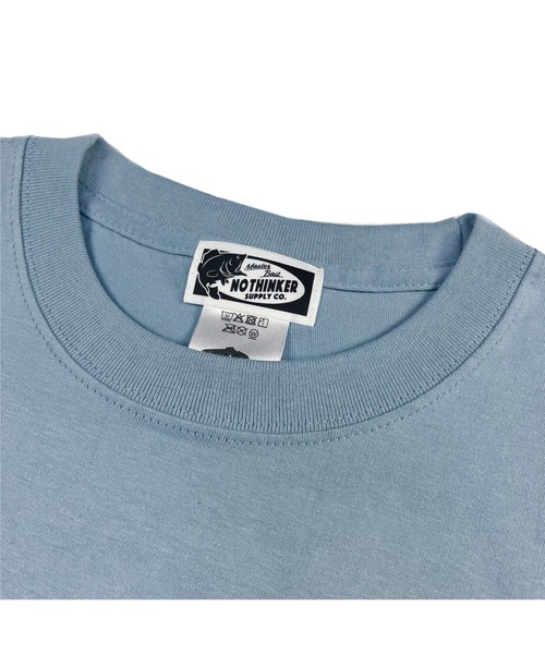 NOTHINKER(ノーシンカー)の「Let's Go Catch'em In Nature Long T-shirt(Tシャツ/カットソー・メンズ・ホワイト/ブルー系その他・X-LARGE/LARGE/SMALL/XX-LARGE/MEDIUM)」の7枚目の写真